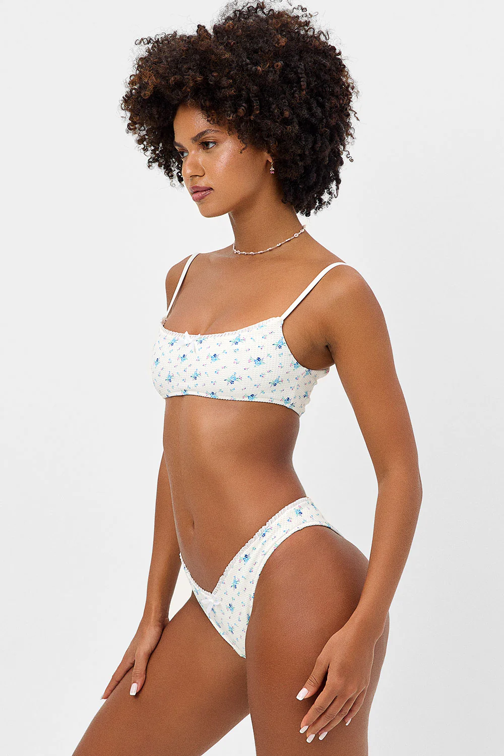 Enzo Waffle Cheeky Bikini Bottom - Night Lily - Image 3