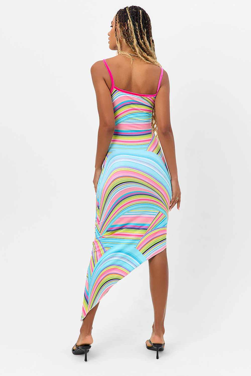 Erma Shine Dress - Rainbow Swirl - Image 3
