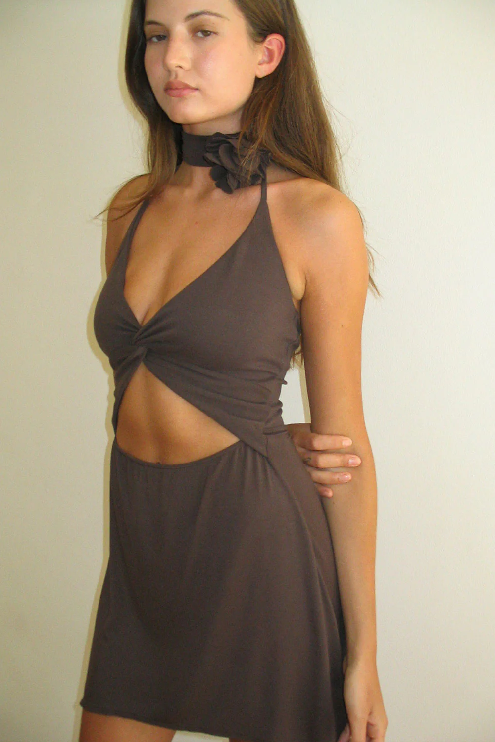 Esme Halter Dress - Creme Brulee - Image 4