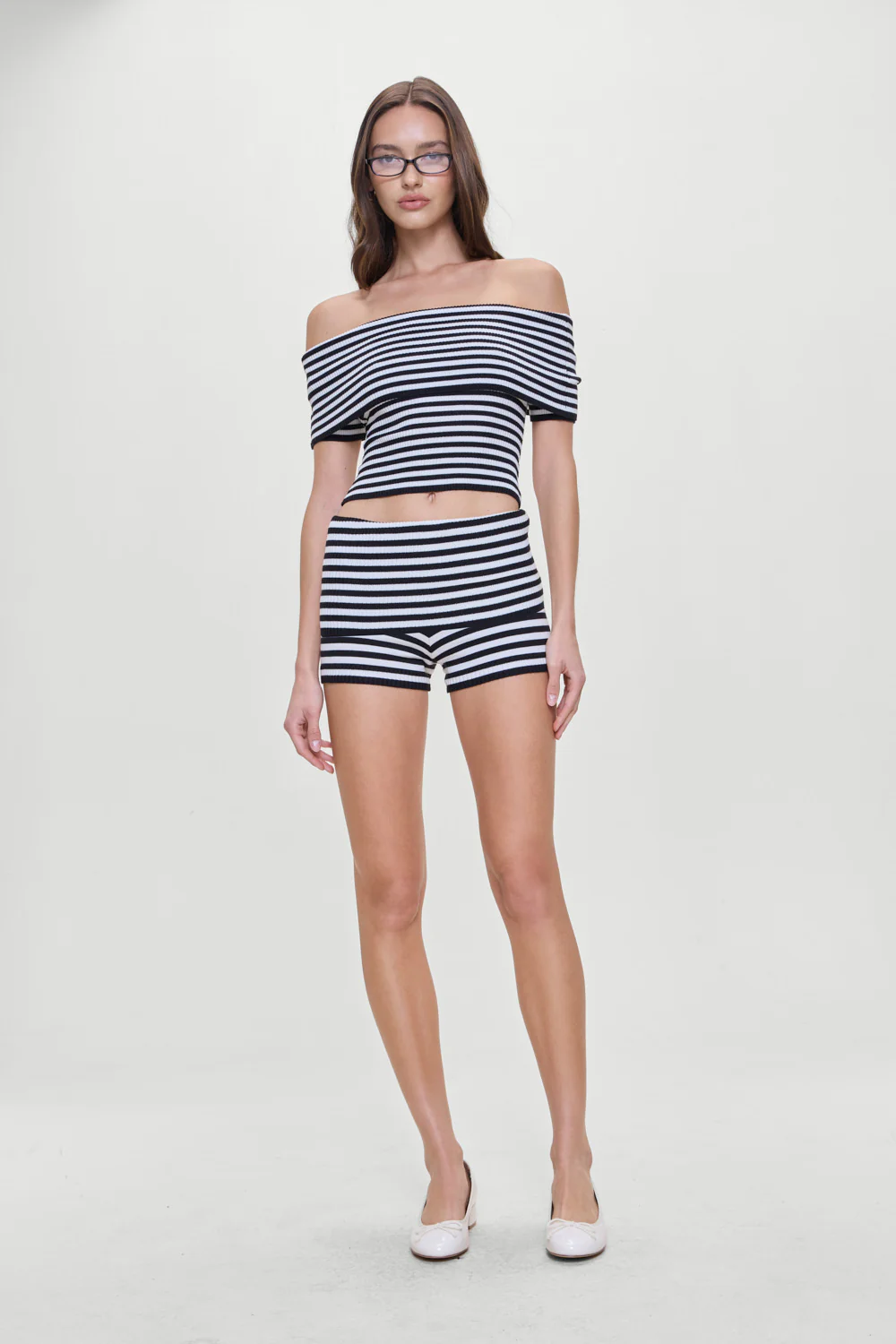 Estelle Booty Shorts - Silhouette Stripe - Image 5