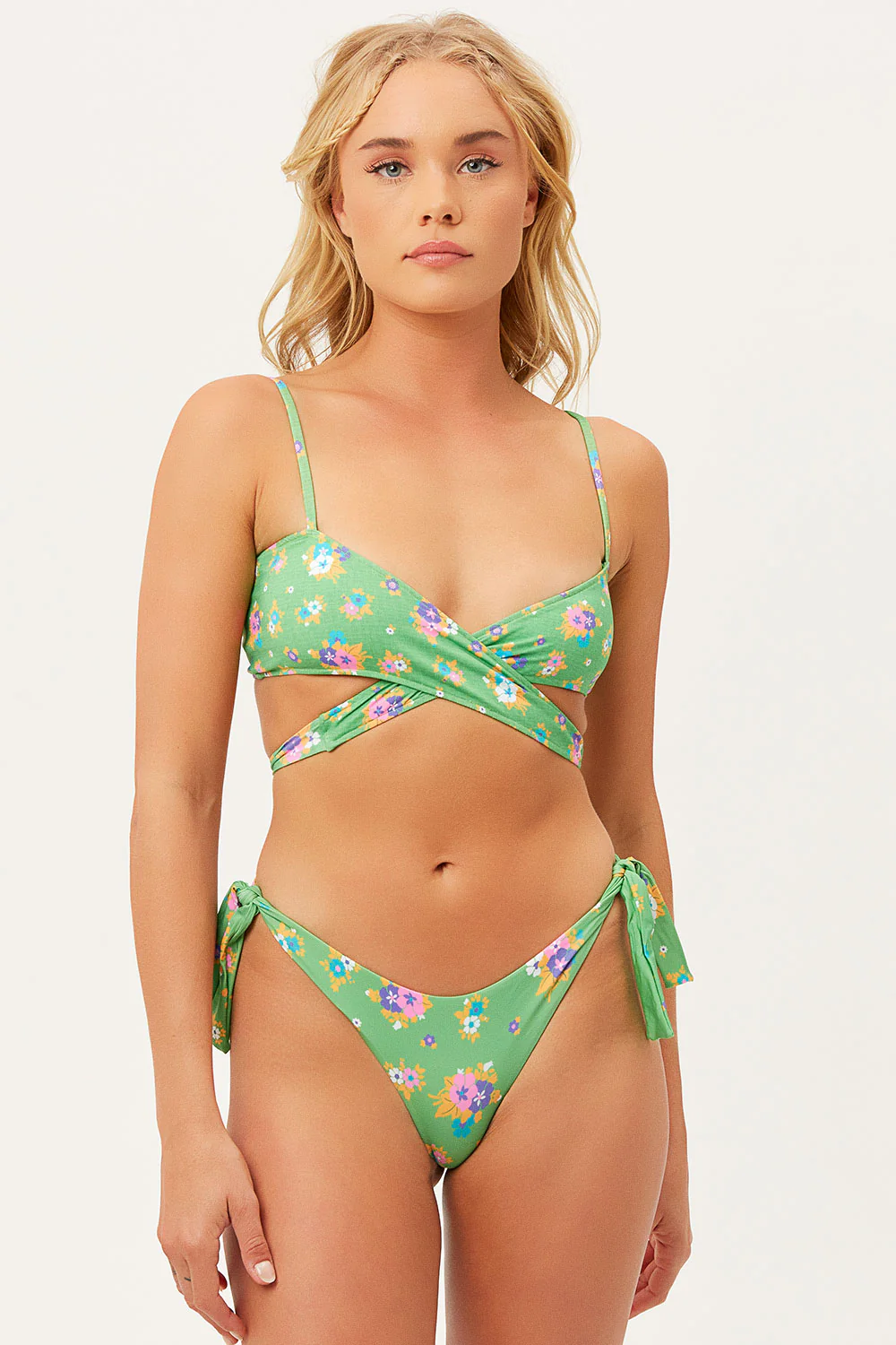 Falcon String Cheeky Bikini Bottom - Meadow - Image 3