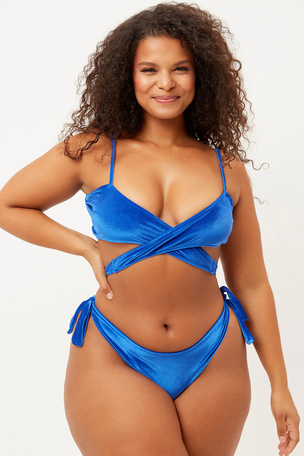 Falcon String Cheeky Bikini Bottom - Pacific - Image 3