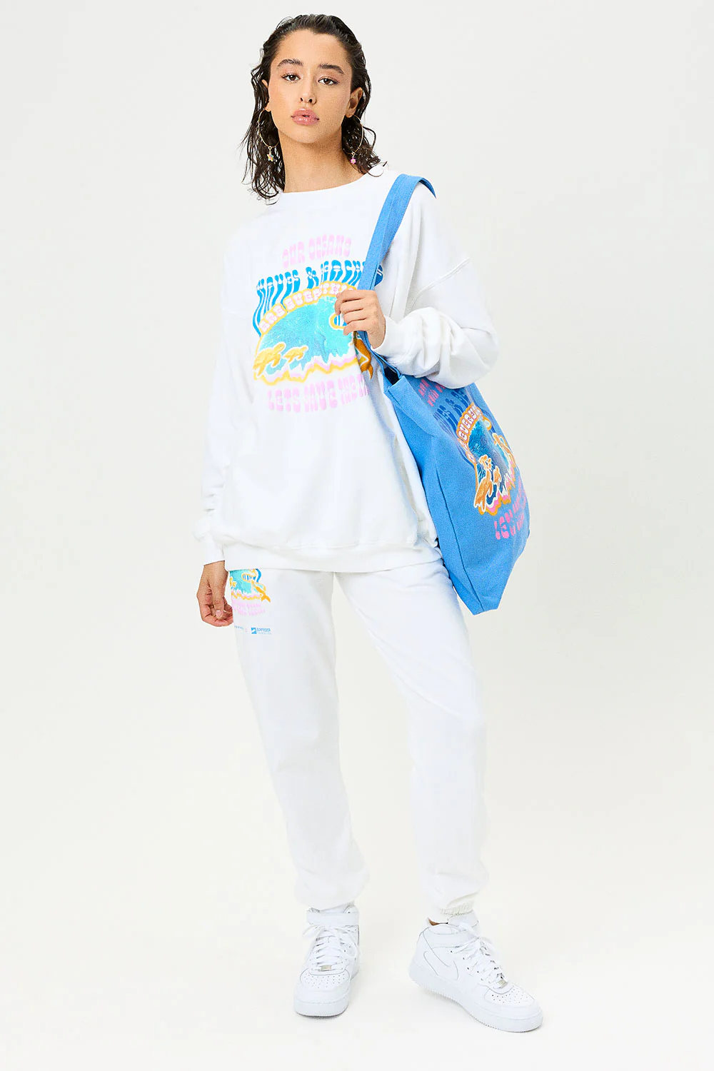 Frank Oversized Sweatpants - White Surfrider - Image 4