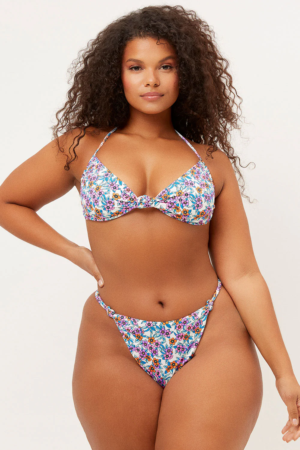 Gabe Halter String Bikini Top - Flower Farm - Image 2
