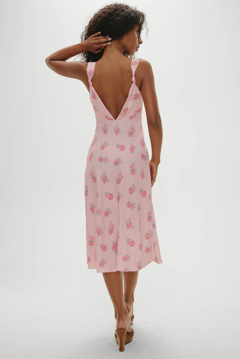 Gem Floral Midi Dress - Fresh Rose - Image 4