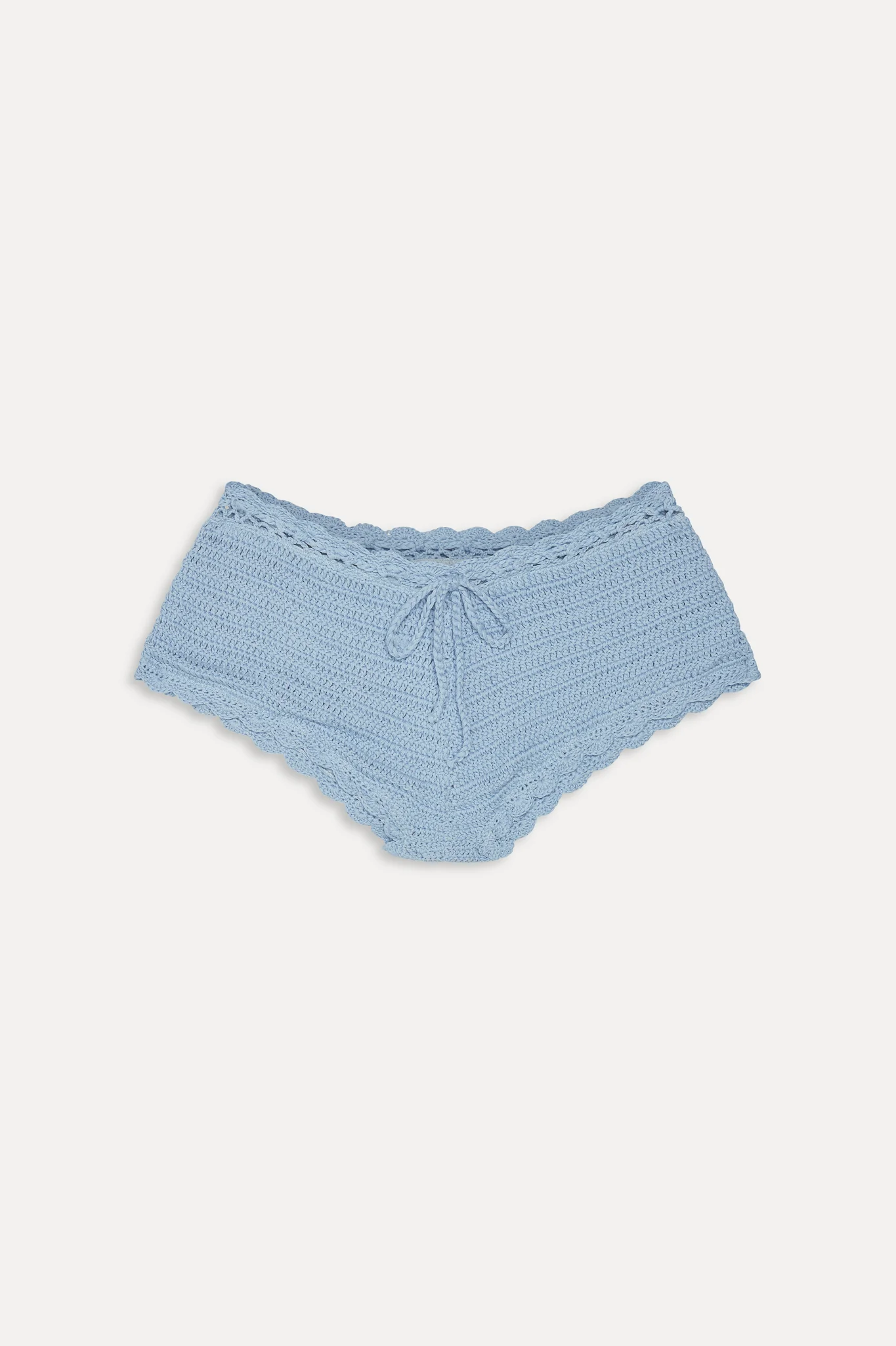 Genevieve Crochet Boy Shorts - Blue Jay - Image 3