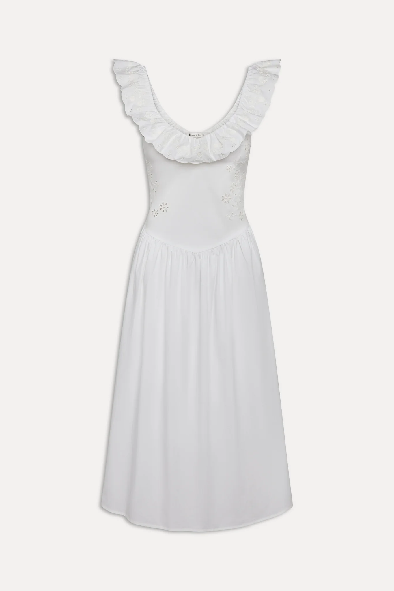 Georgia Cotton Embroidered Midi Dress - Angel's Meadow - Image 3