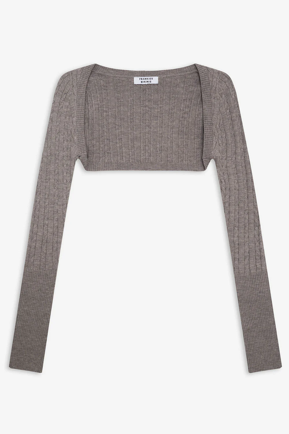 Greyson Cable Cloud Knit Shrug - Dark Pearl - Image 2