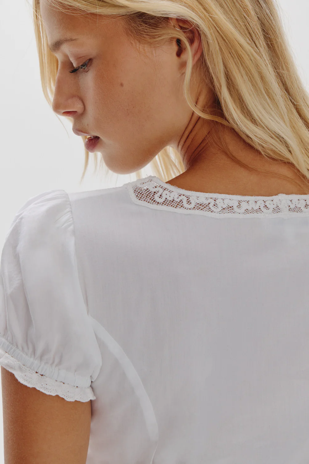 Ivy Cotton Mini Dress - White - Image 6