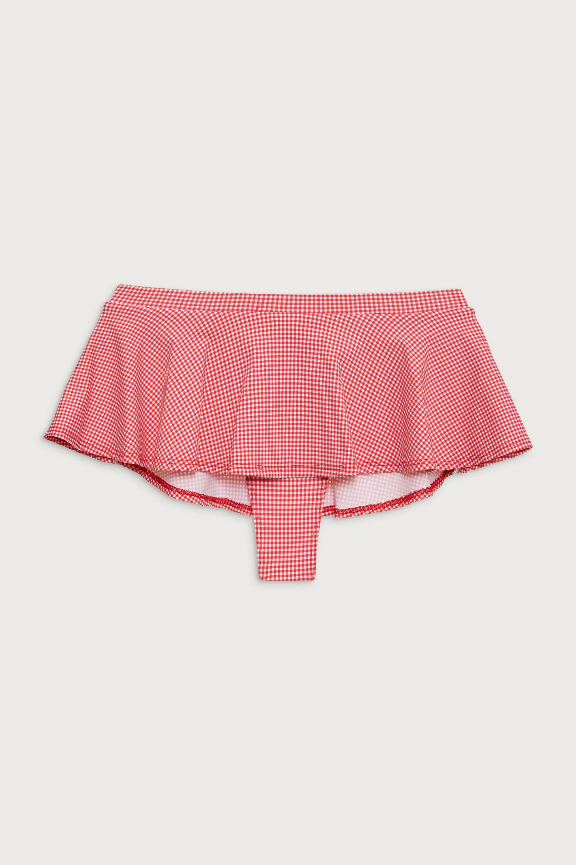 Izabella Gingham Swim Skirt - Ladybug Gingham - Image 3