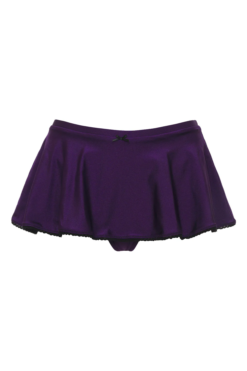 Izabella Shine Swim Skirt Bikini Bottom - Candied Violet - Image 4