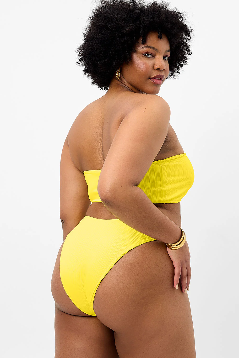 Jean Plissé Bandeau Bikini Top - Pina Colada - Image 3