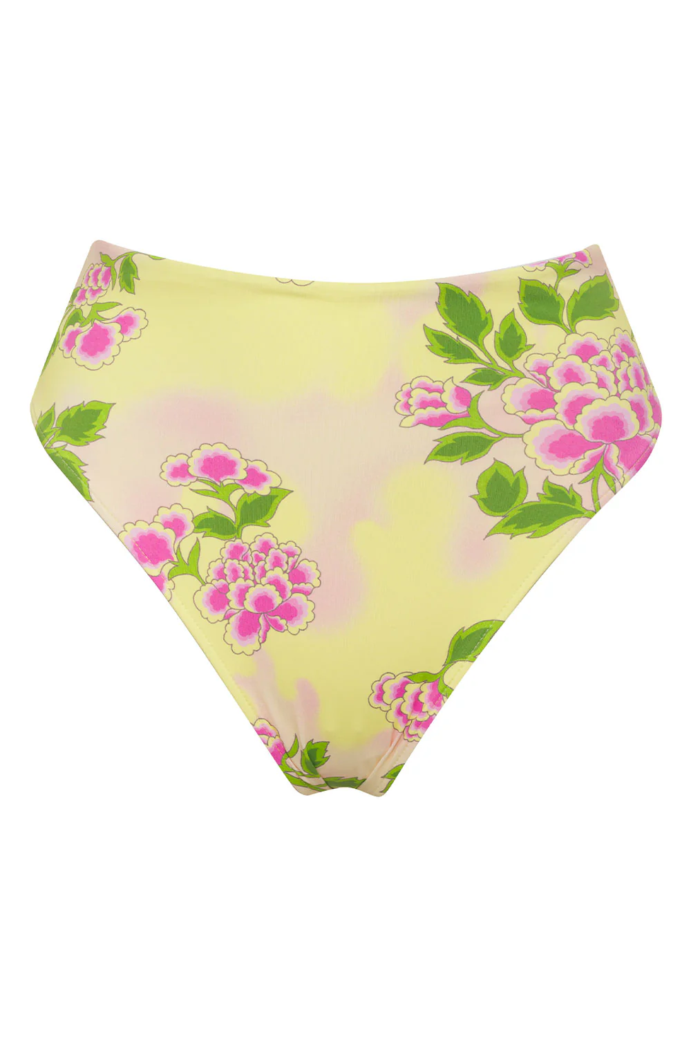 Jenna Floral High Waist Bikini Bottom - Mojito - Image 5