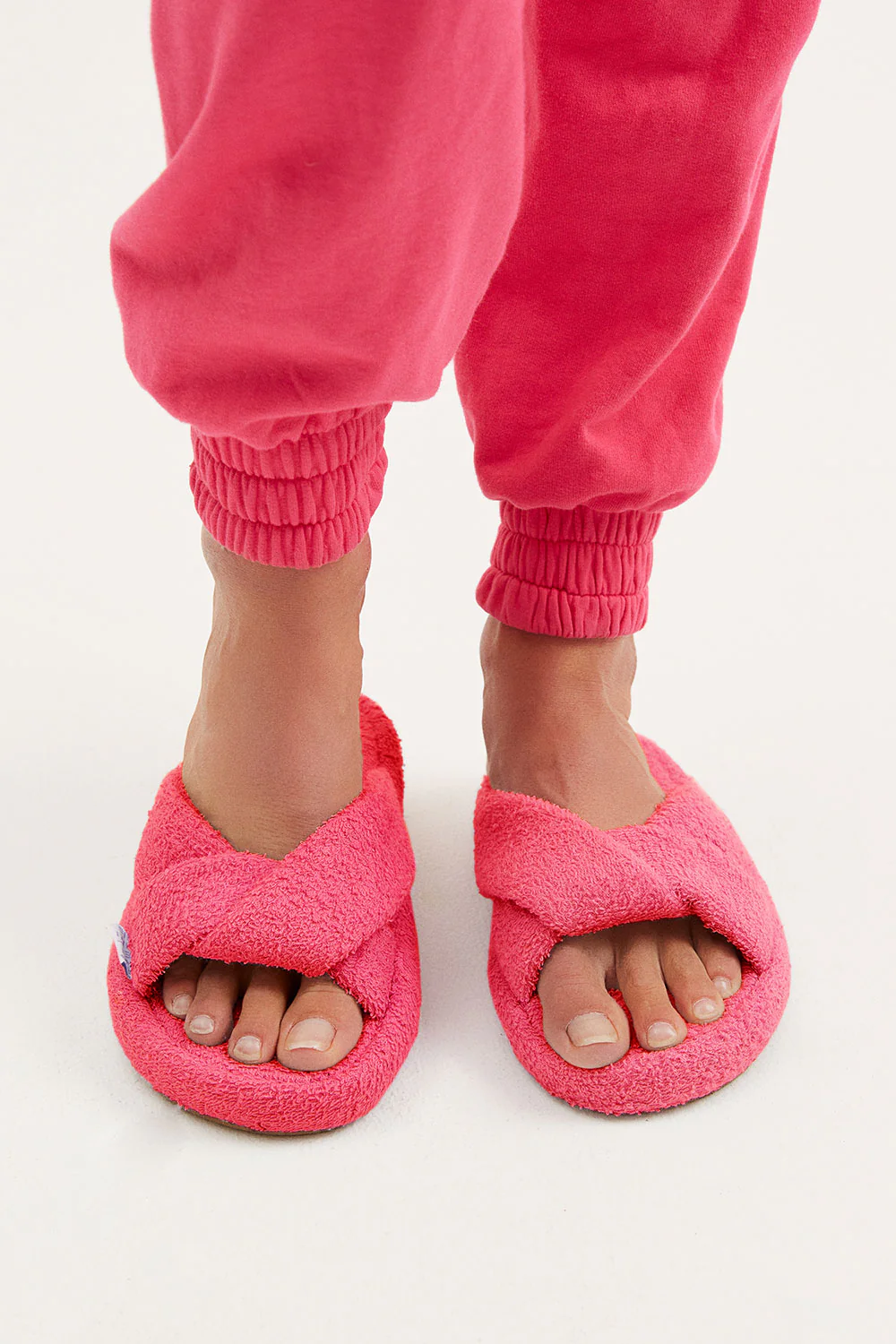 Juna Terry Slide Sandal - Rosewood - Image 5