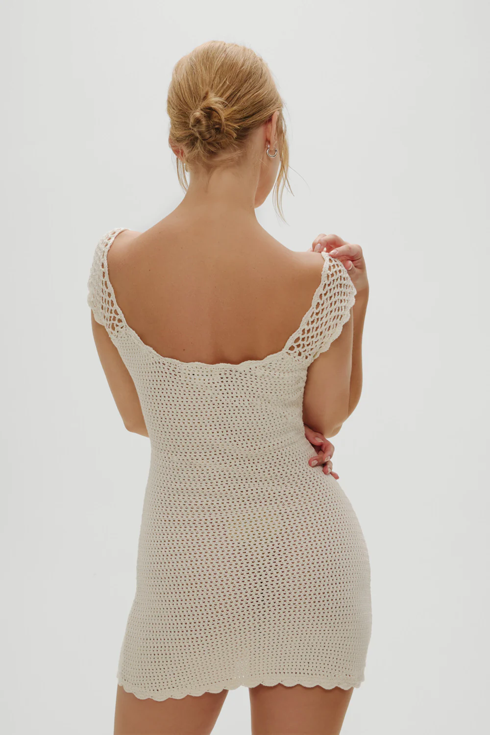 Kai Crochet Mini Dress - Sand Dollar - Image 4
