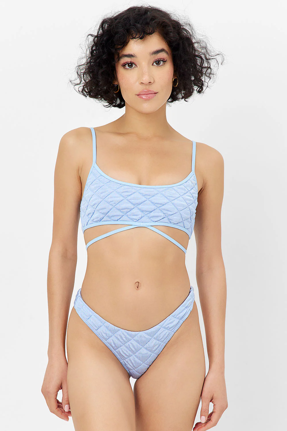 Katarina Cheeky Bikini Bottom - Baby Blue - Image 5