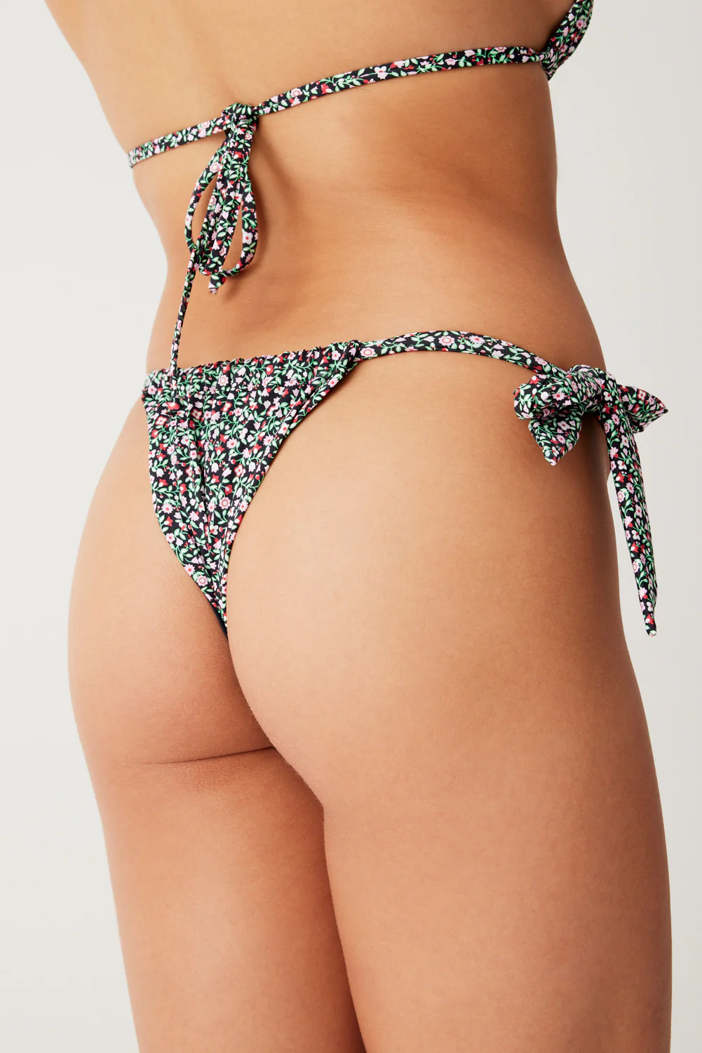 Kealy Tie Side Cheeky Bikini Bottom - Summer Nights - Image 5