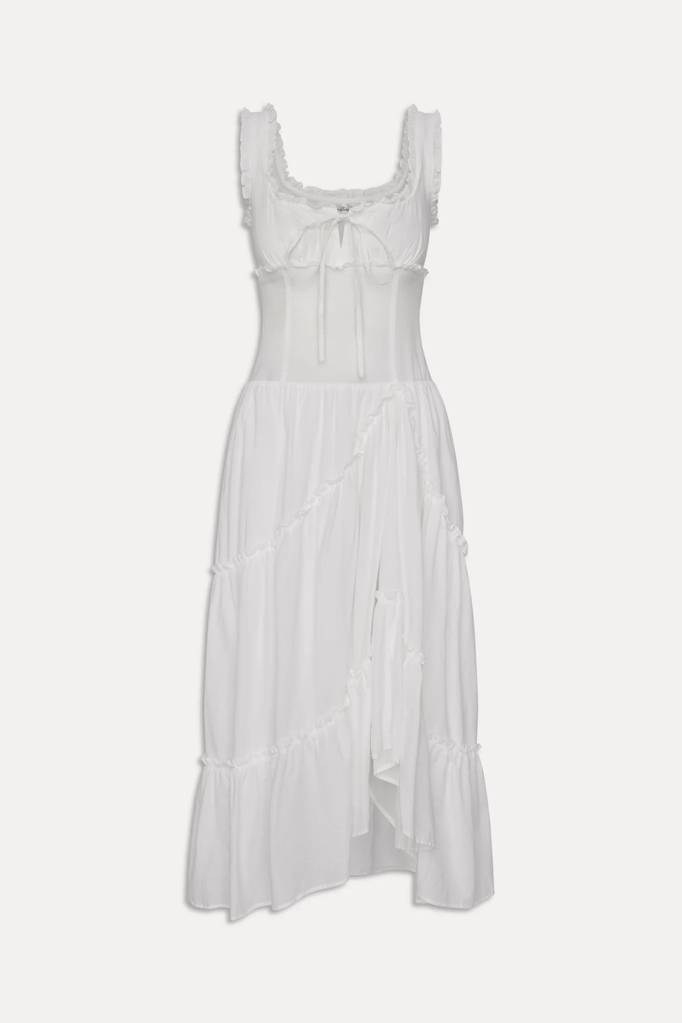Keepsake Cotton Ruffle Maxi Dress - Daisy White - Image 3