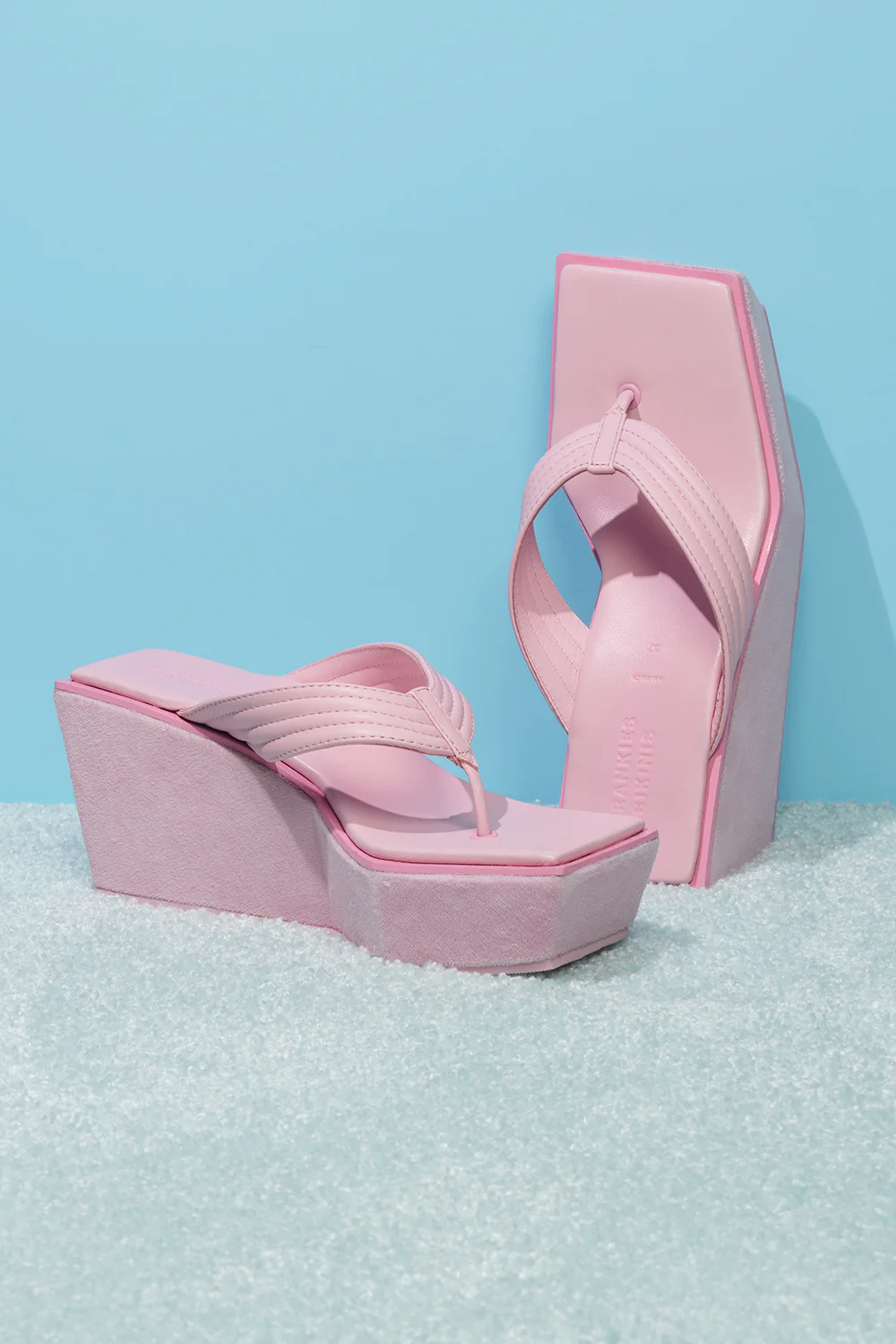 LA Girl Platform Flip Flop - Baby Pink - Image 3