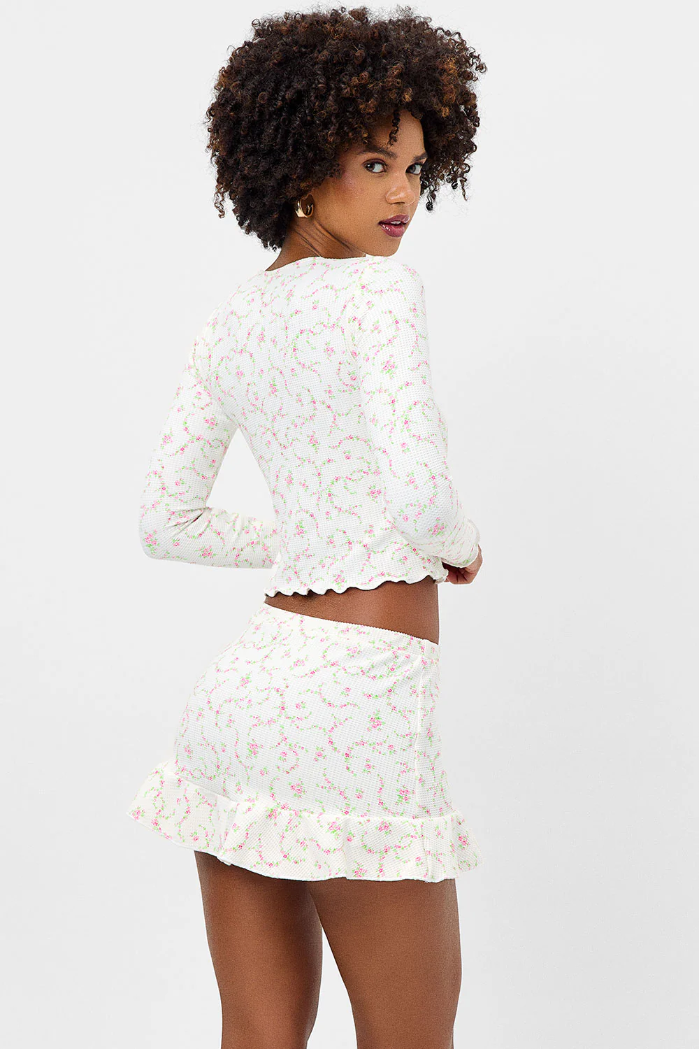 Lake Waffle Long Sleeve Top - Day Lily - Image 3