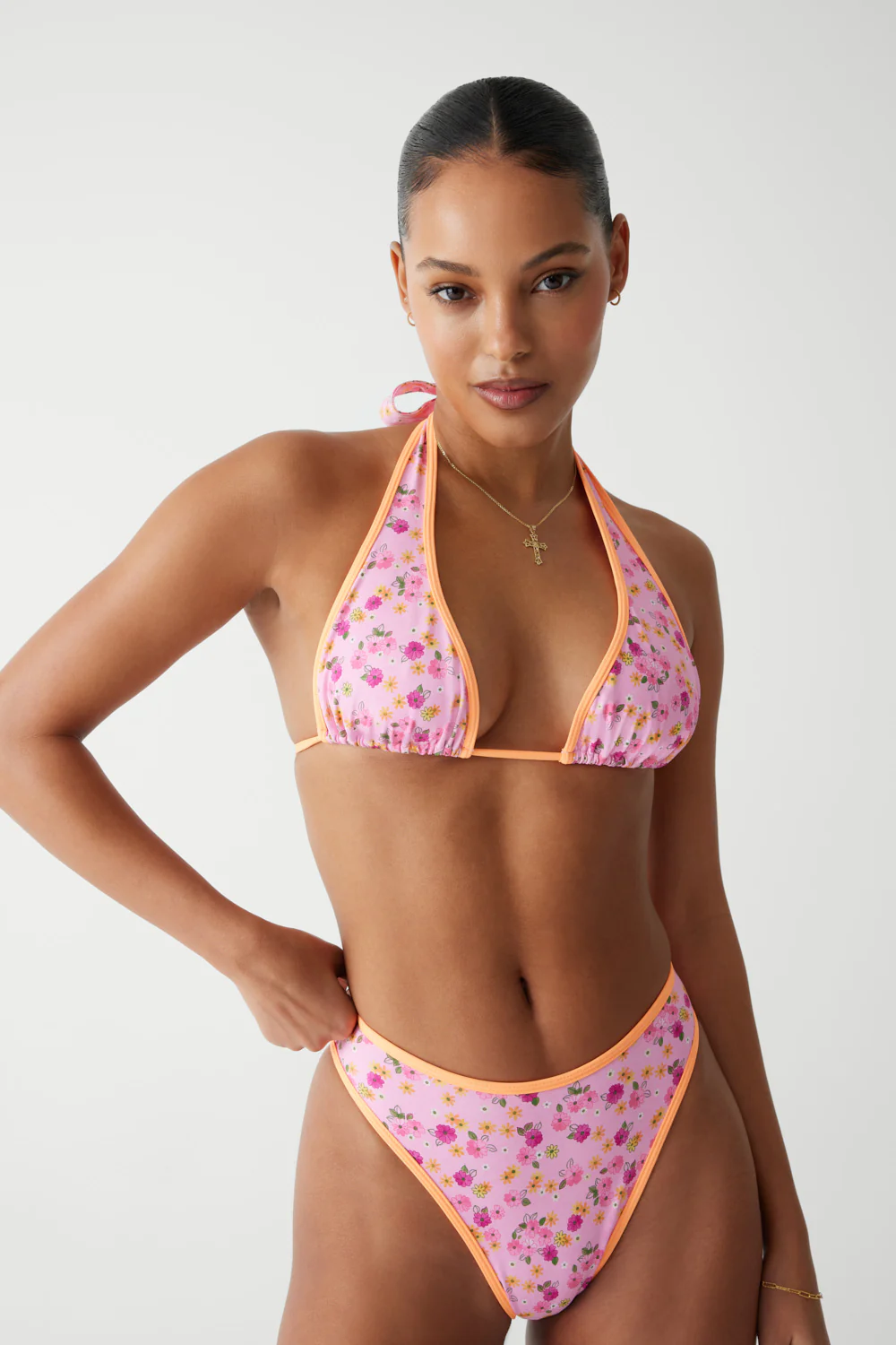 Laura High Waist Cheeky Bikini Bottom - Queen's Bath - Image 4