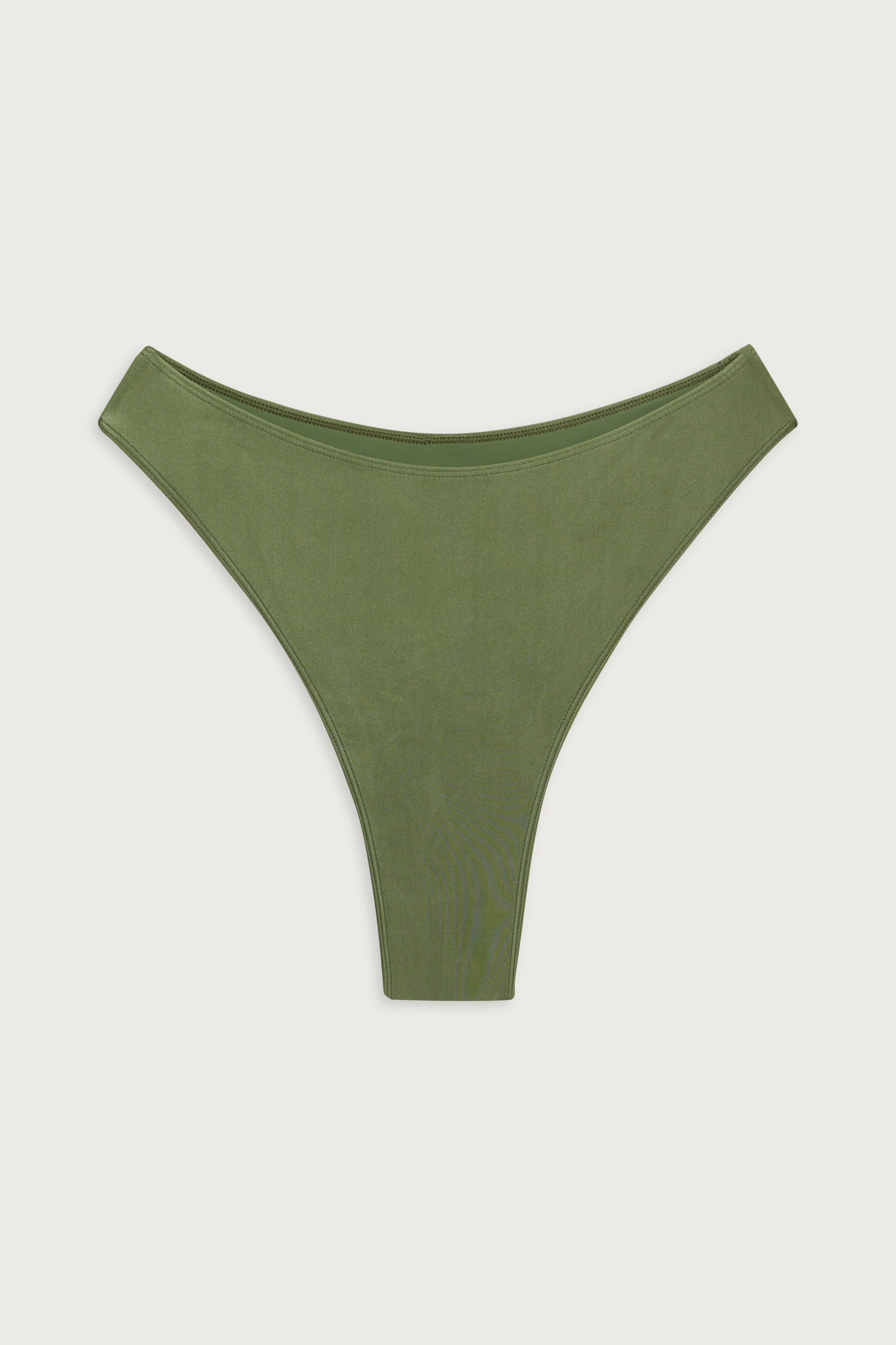 Laura High Waist Cheeky Bikini Bottom - Sea Moss - Image 3