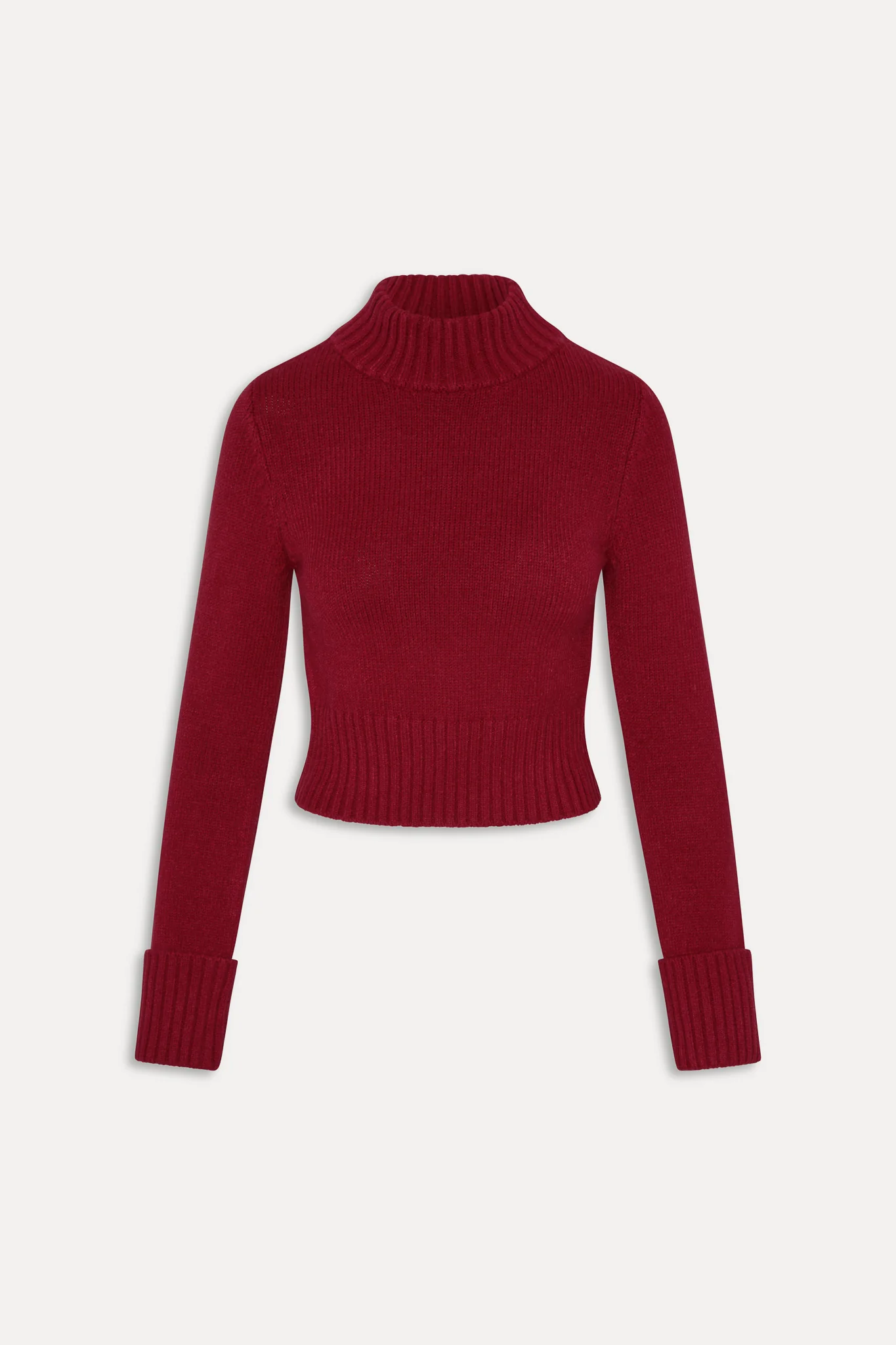 Laurel Knit Turtleneck Sweater - Rosewood - Image 3