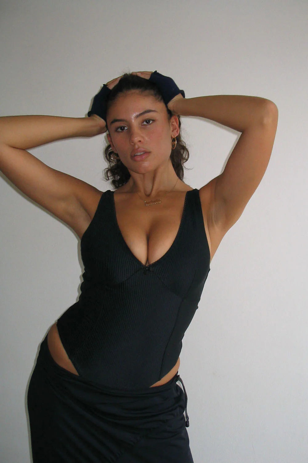 Lila Ribbed One Piece Swimsuit - Midnight - Image 4