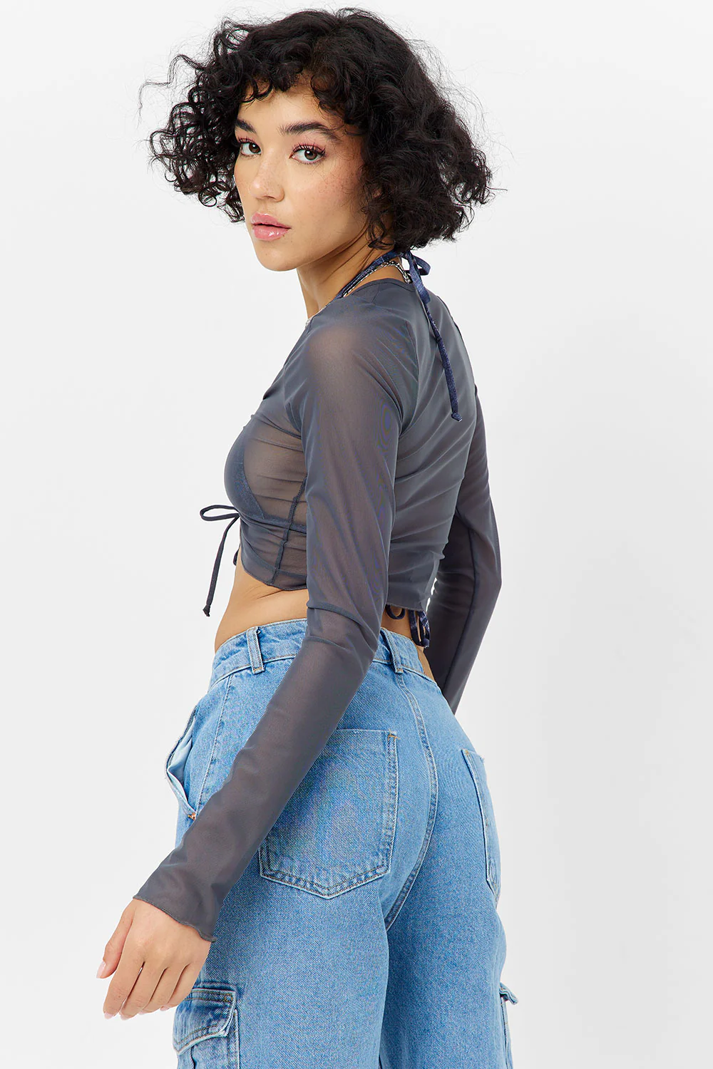 Lily Mesh Long Sleeve Shirt - Galaxy - Image 2