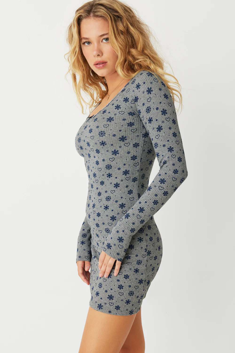Lumi Waffle Mini Dress - Apres Ski - Image 6