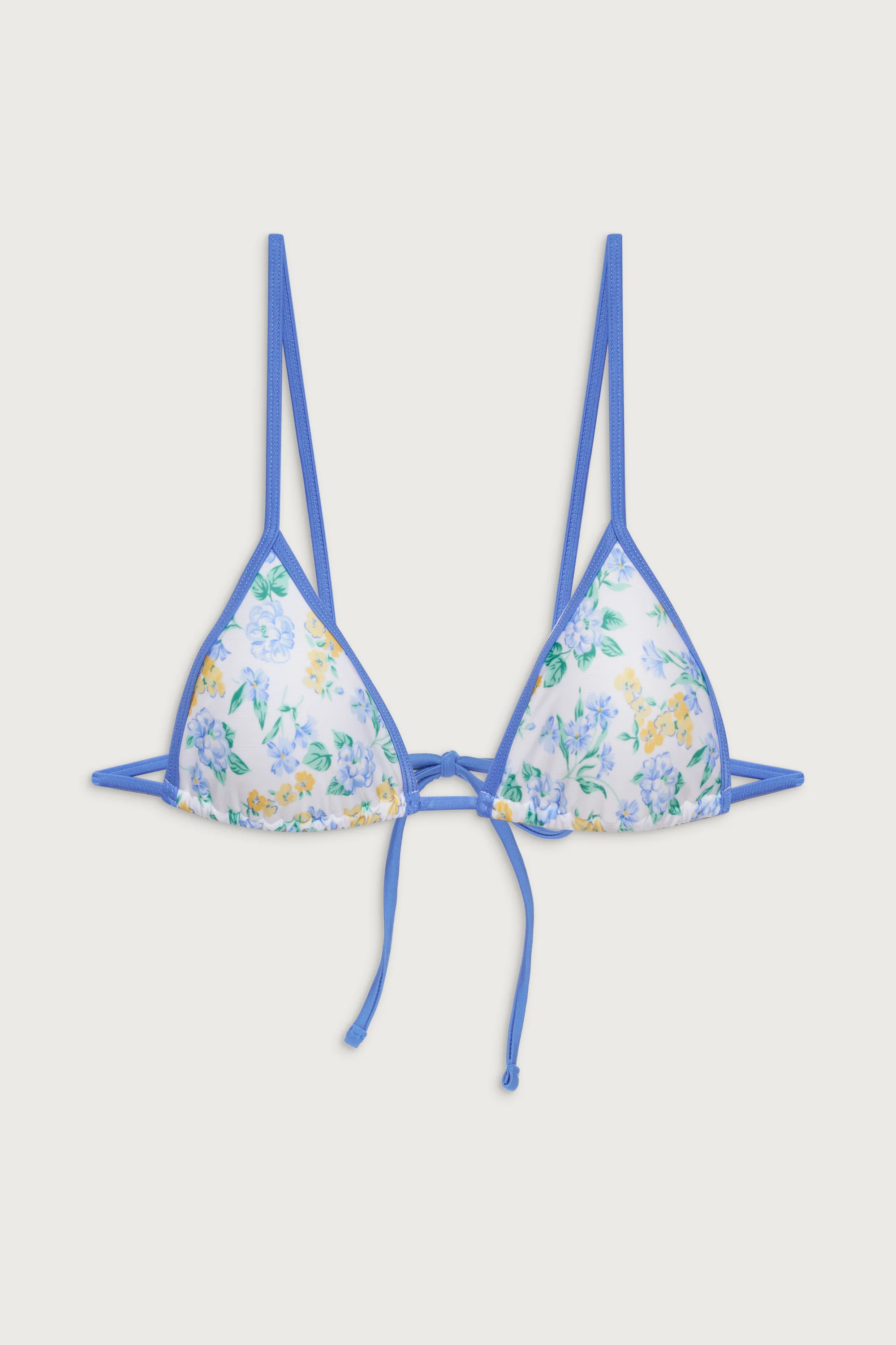 Lumia Shine Triangle Bikini Top - Coastal Floral - Image 3