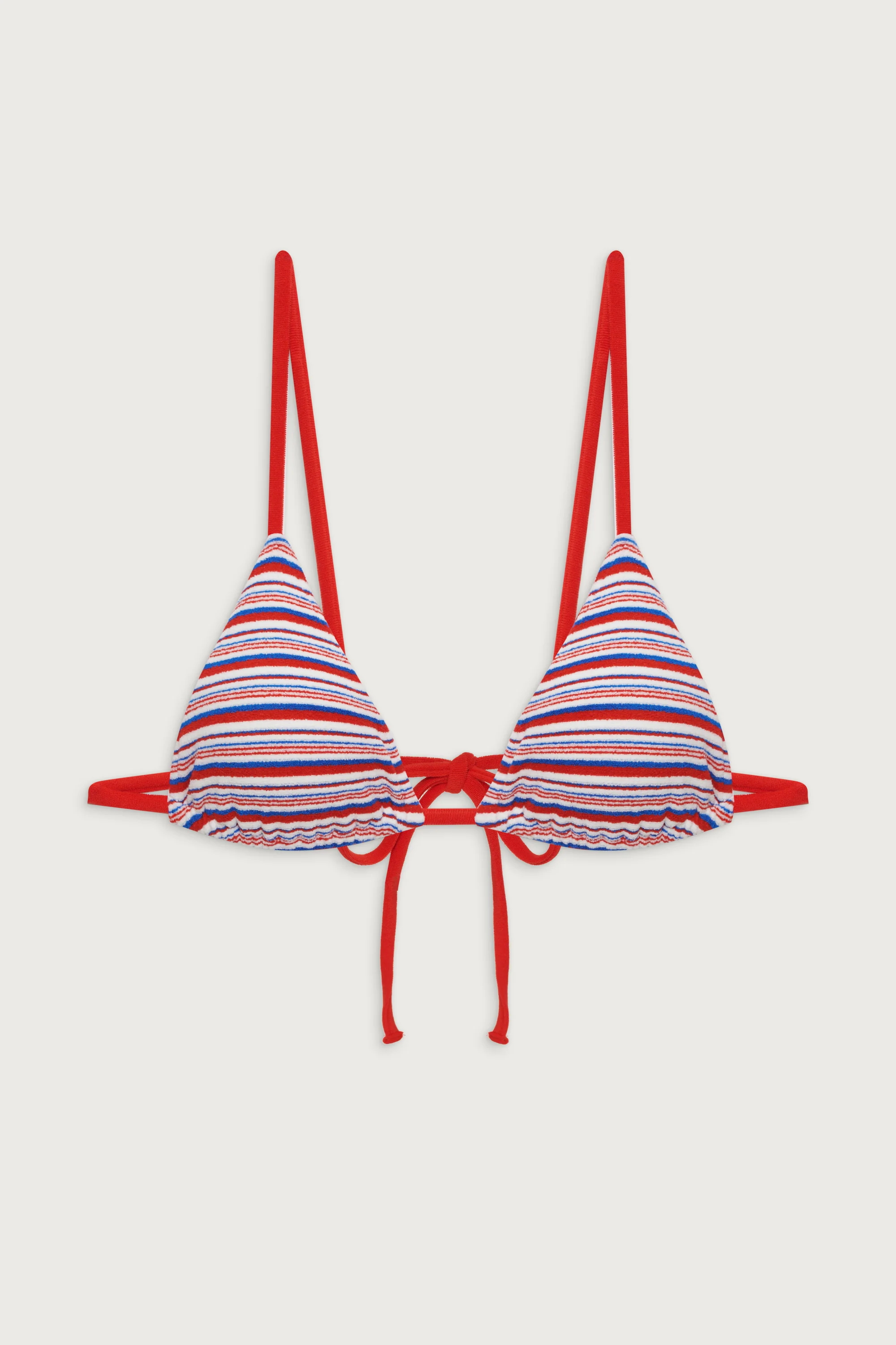 Lumia Terry Triangle Bikini Top - American Summer - Image 3