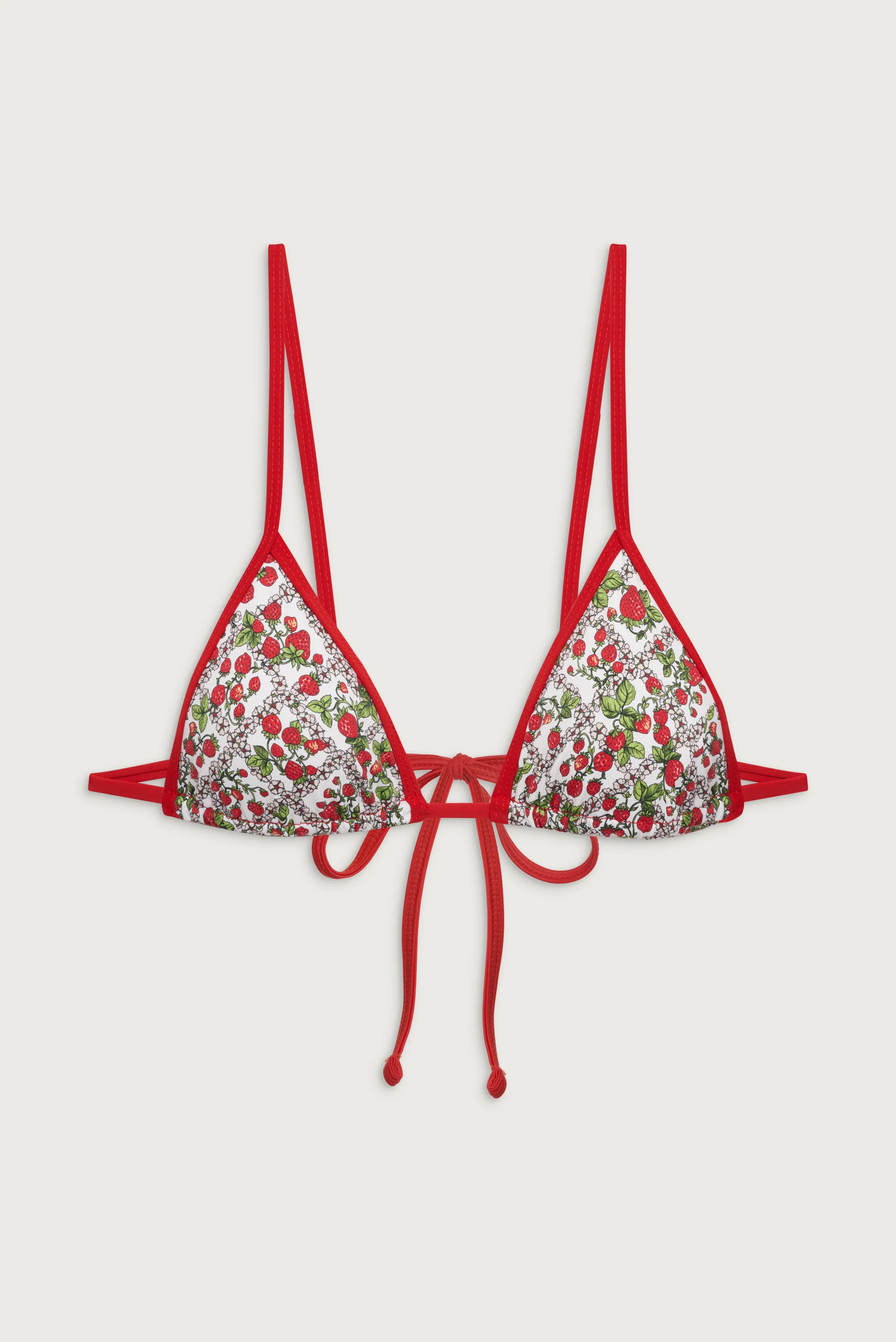 Lumia Triangle Bralette Bikini Top - Berry in Love - Image 3