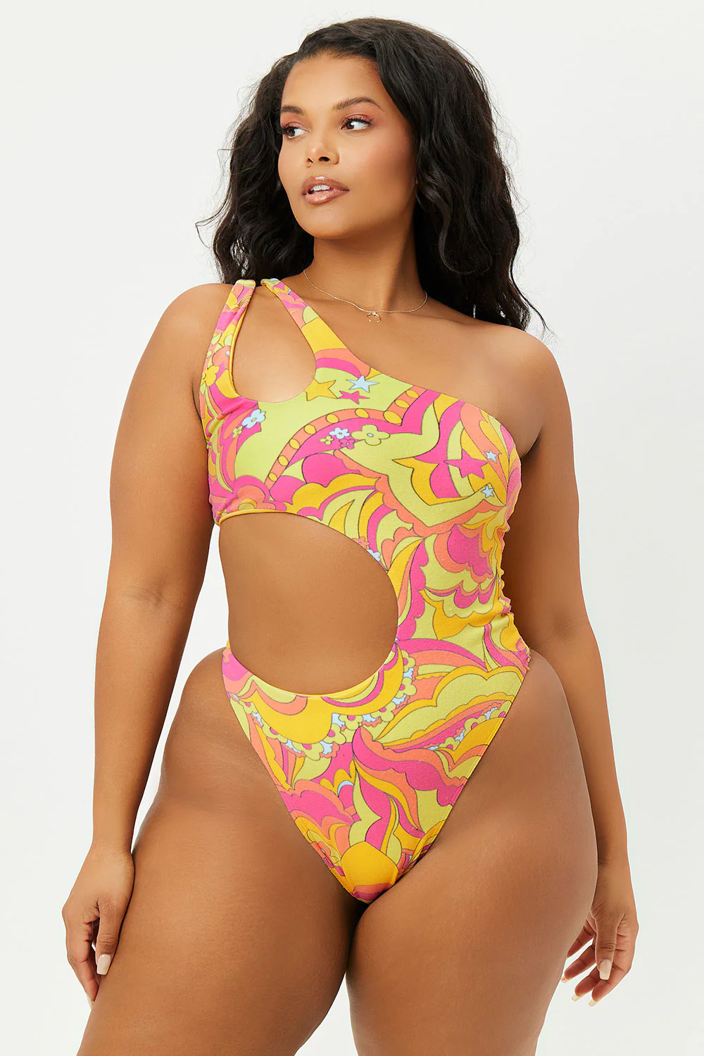 Makie Terry One Piece Swimsuit - Peace Terry - Image 2