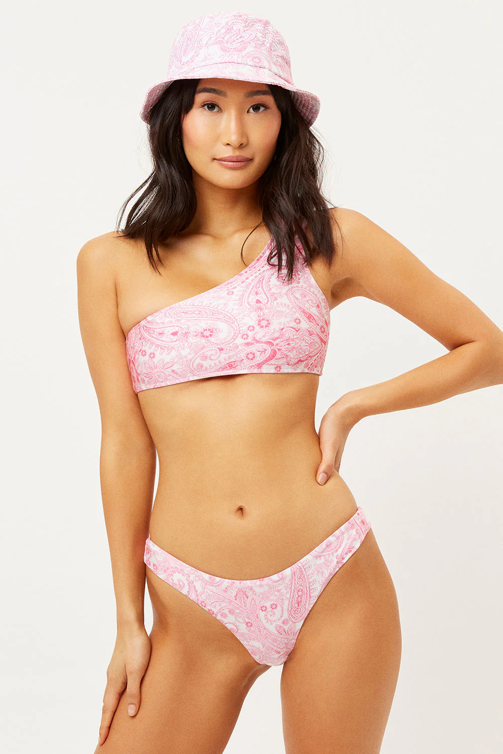 Marina Cheeky Bikini Bottom - Pink Paisley - Image 3