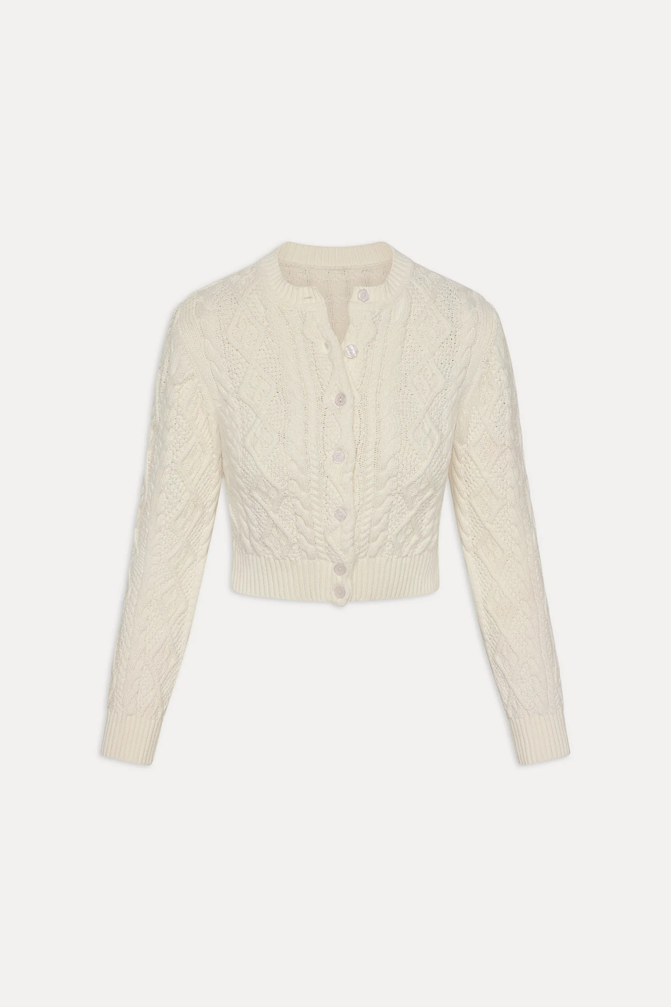 Marley Button Up Knit Cardigan - Honeymoon - Image 3