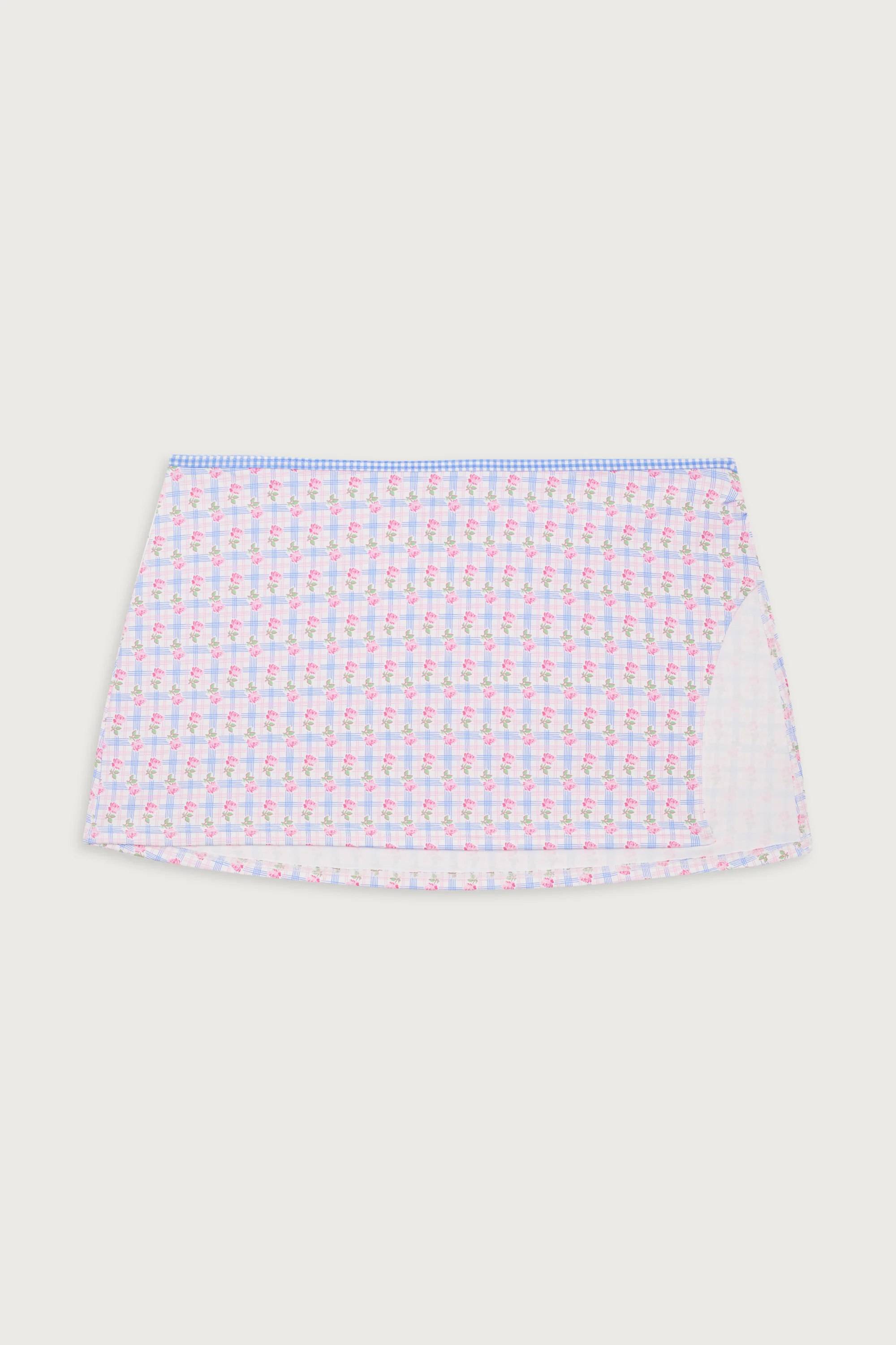 Marly Plaid Mini Skirt - Rose Picnic - Image 3