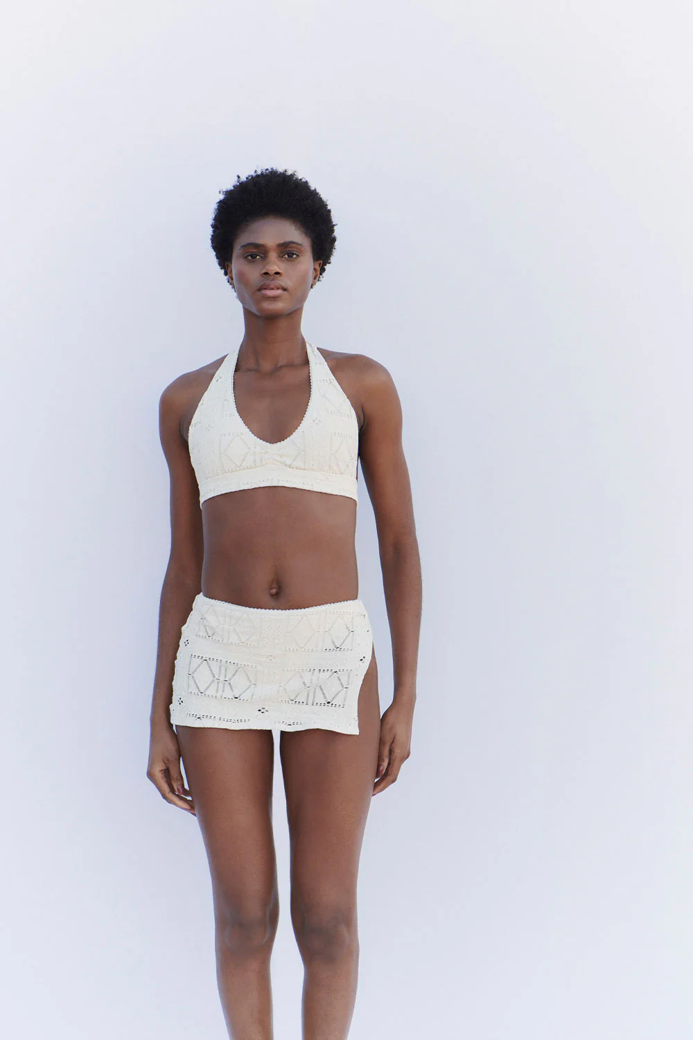 Marty Swim Skirt Bikini Bottom - Angel Dust - Image 5
