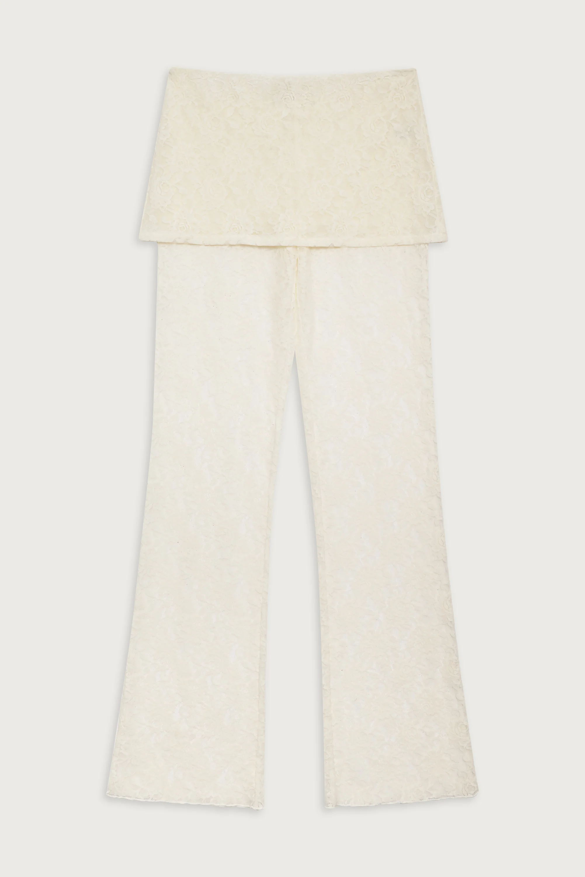 Mason Lace Flare Pant - Porcelain - Image 2