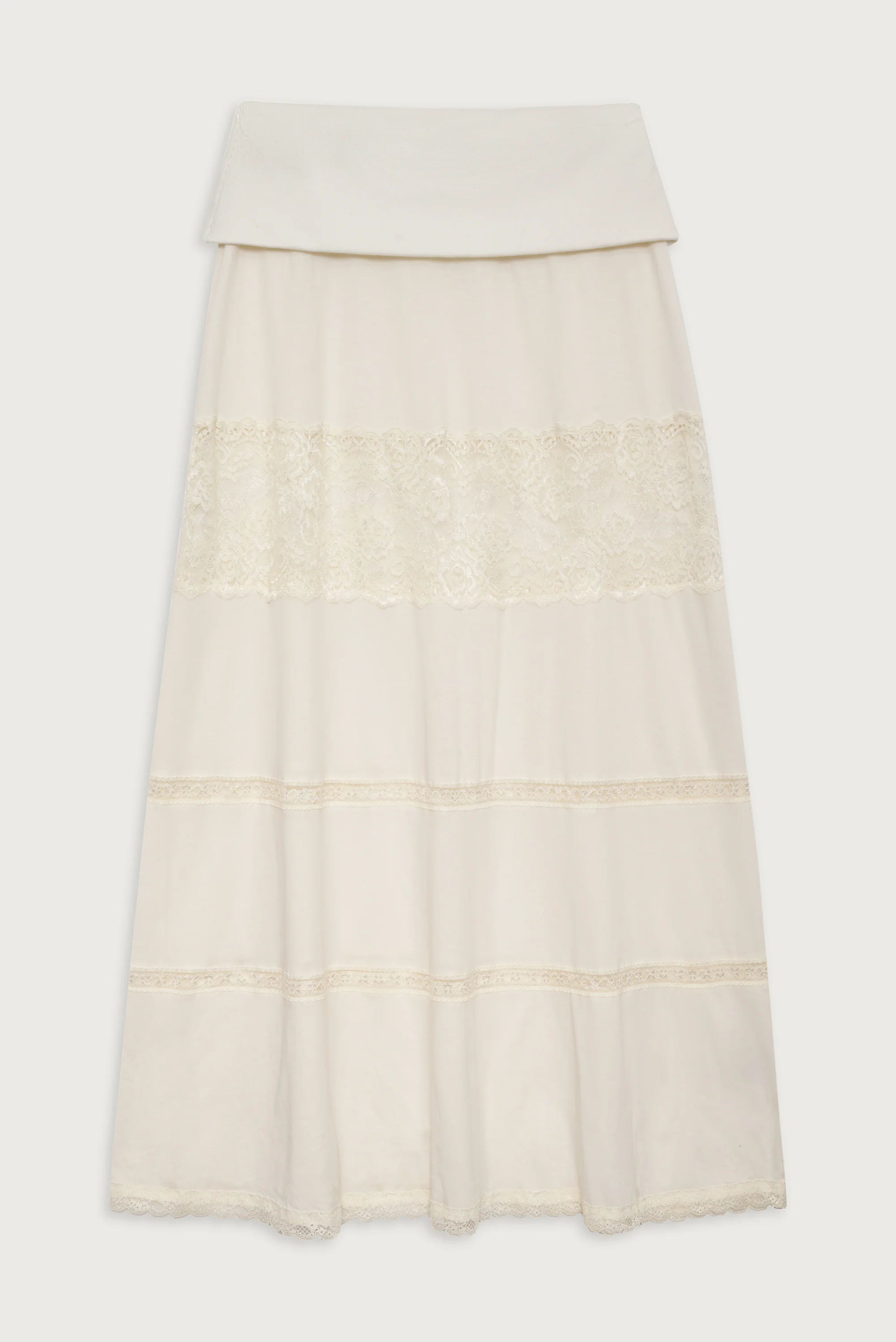 Memphis Lace Maxi Skirt - Porcelain - Image 2