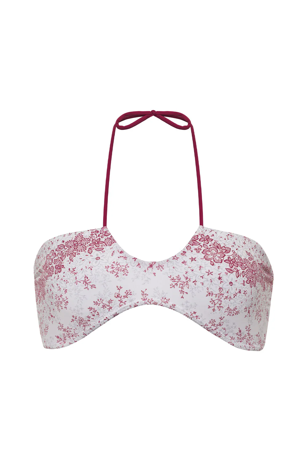 Meredith Floral Bandeau Bikini Top - Bisous Lace - Image 3