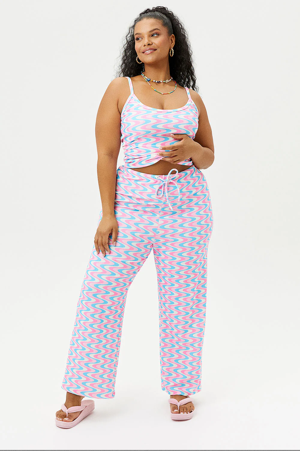 Michelle Low Rise Wide Leg Pants - Sister Swirl - Image 3