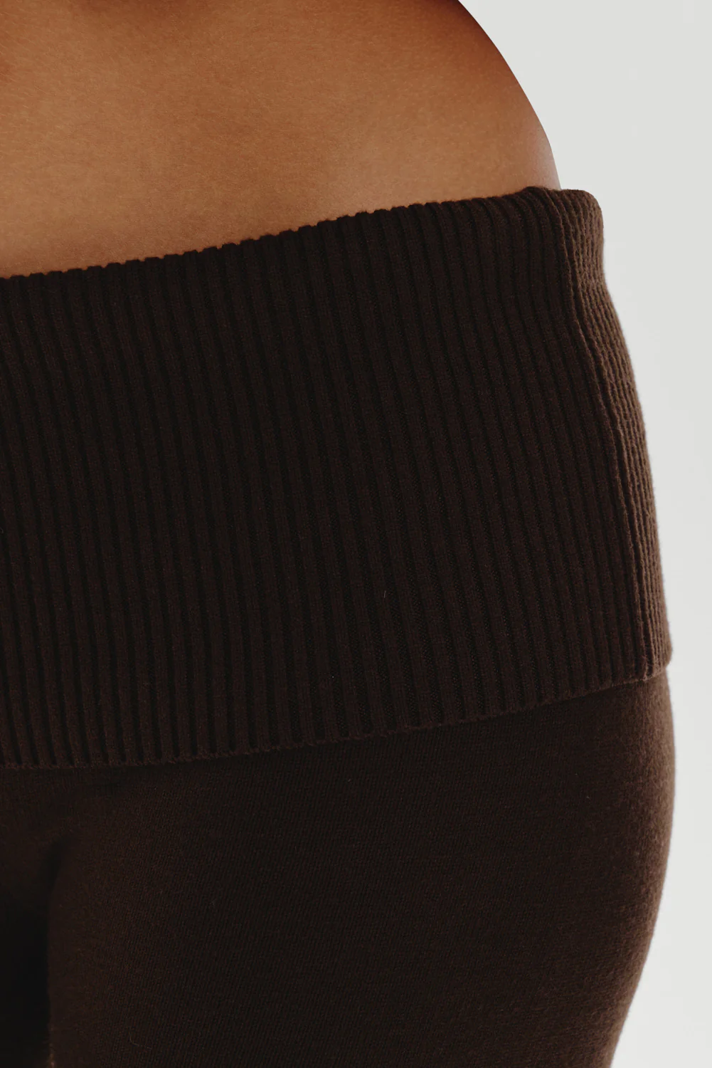 Milo Knit Capri Pants - Chocolate Brown - Image 5
