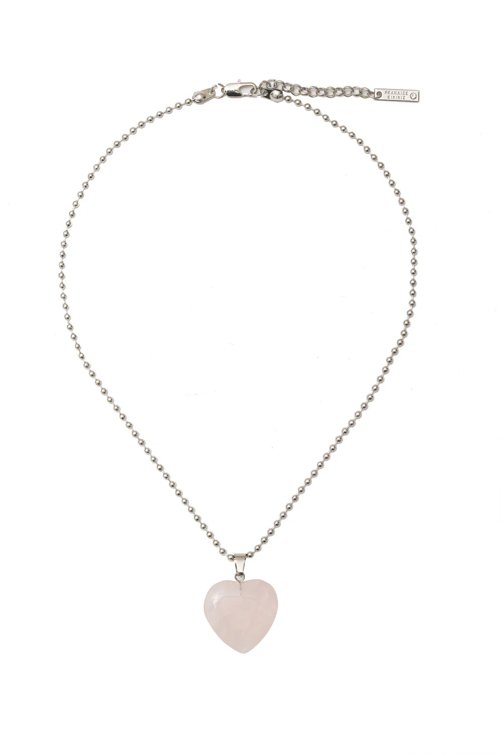 Mimi Rose Quartz Heart Necklace - Aurora - Image 2