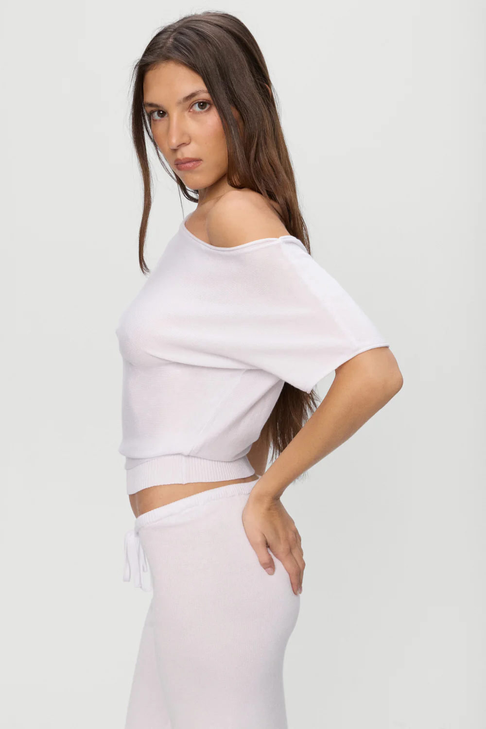 Montecito Boat Neck Knit Shirt - White - Image 6