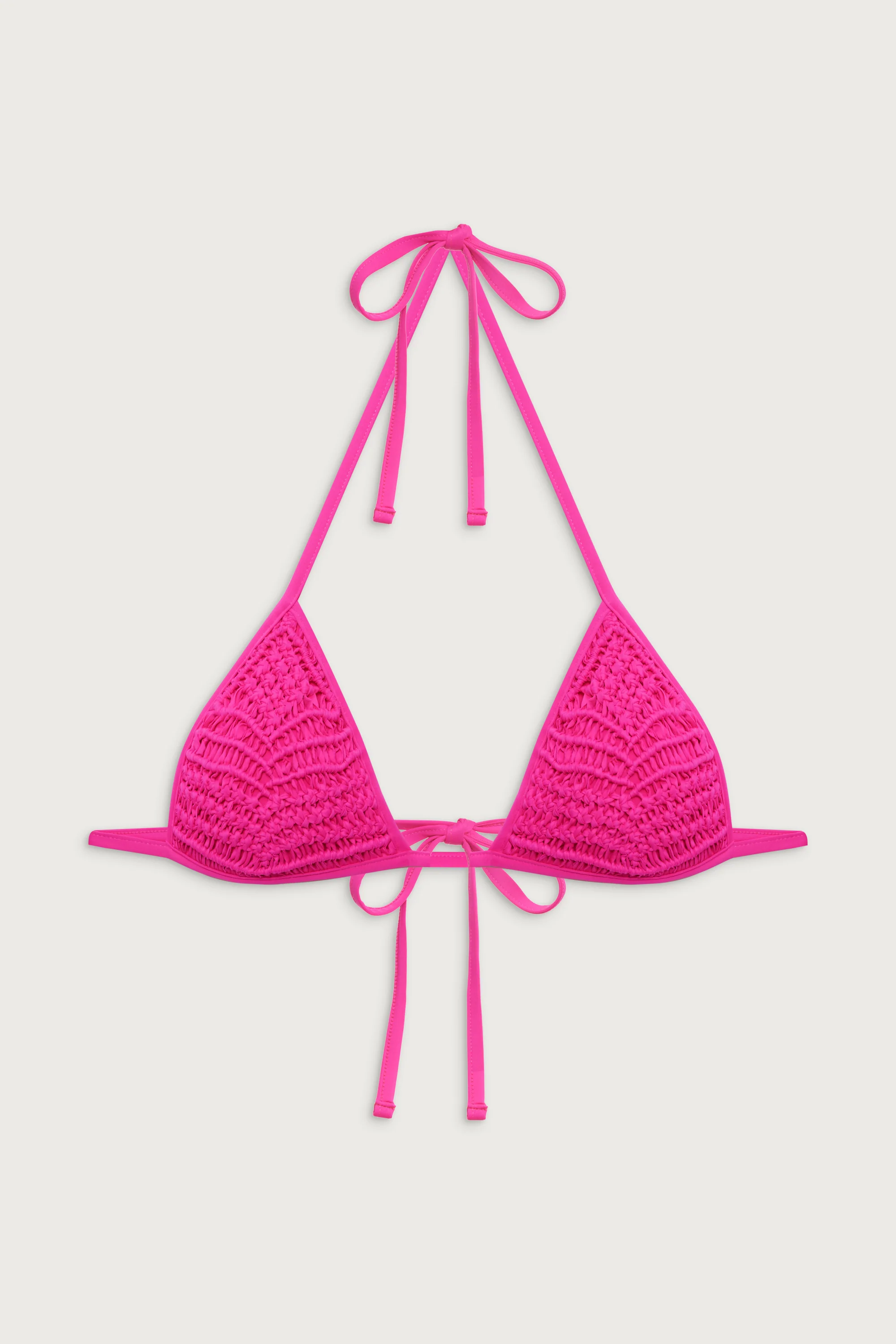 Naia Triangle Halter Bikini Top - Sea Star Pink - Image 3