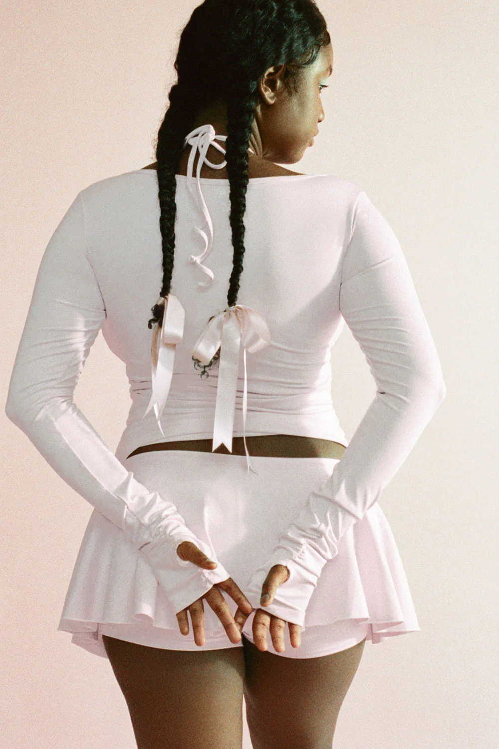 Odette Long Sleeve Top - Icy Pink - Image 2