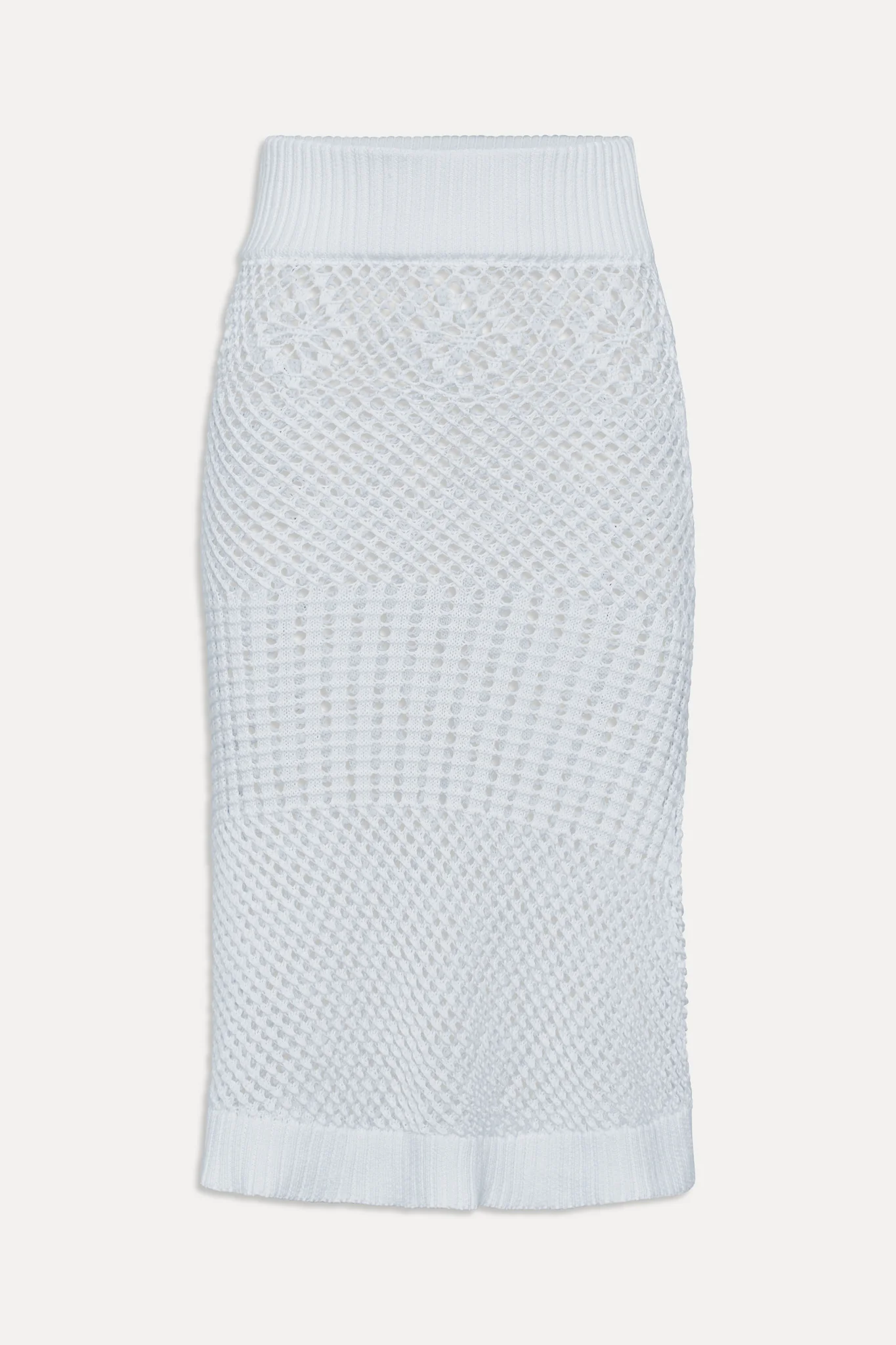 Orchard Crochet Midi Skirt - White - Image 3