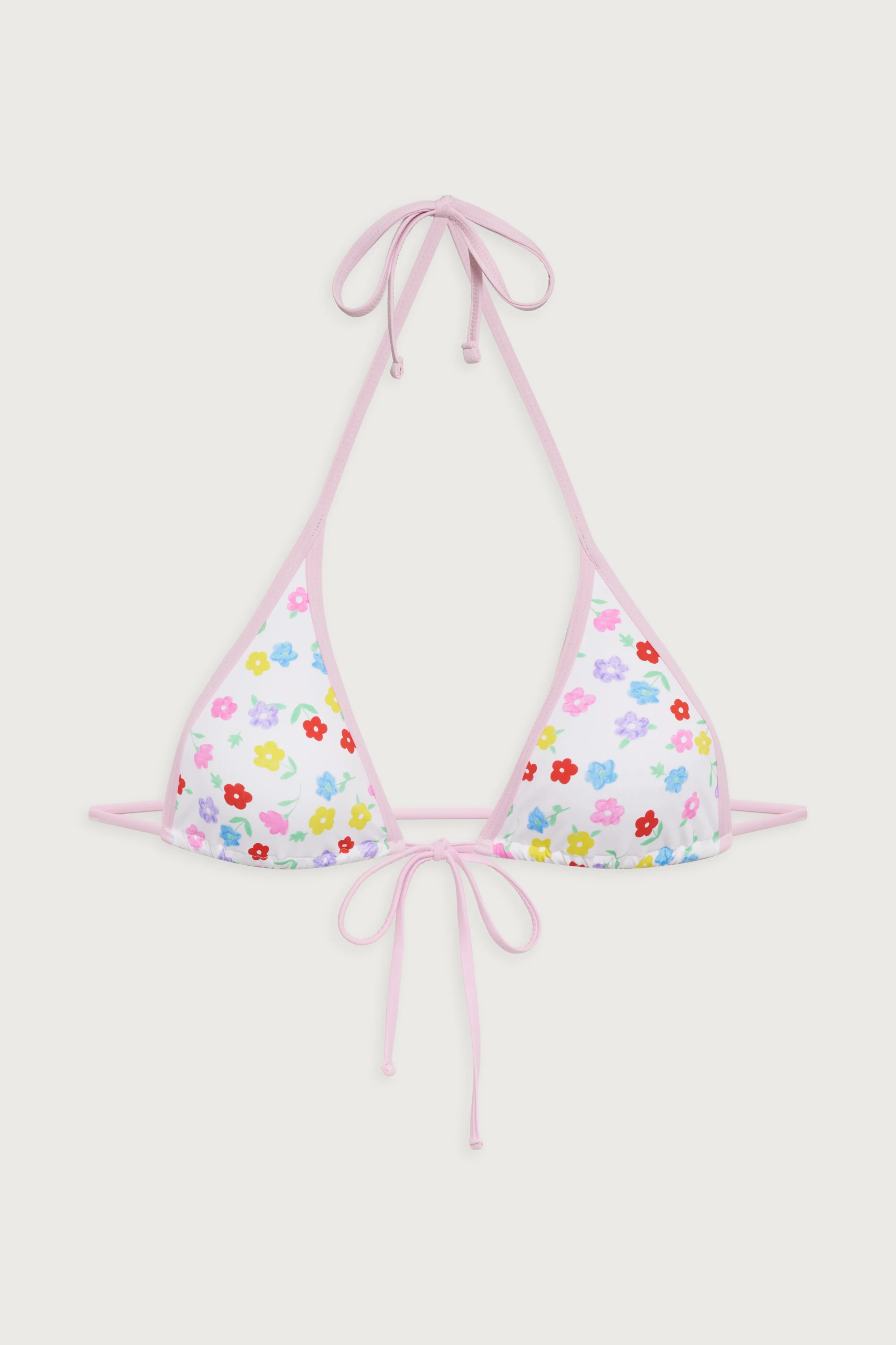 Paradise Floral Micro Bikini Top - Dune Daisy - Image 3