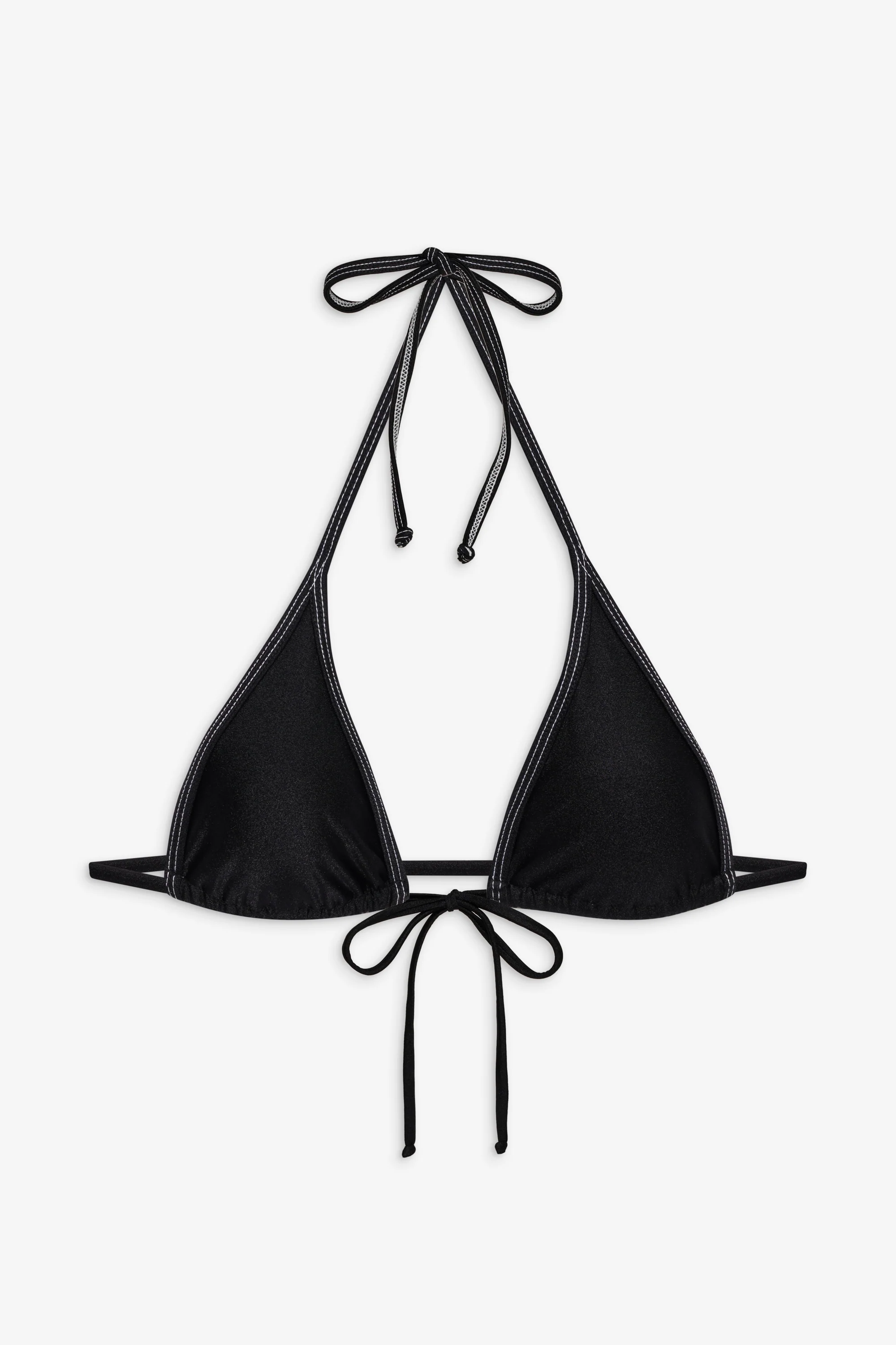 Paradise Shine Halter Bikini Top - Black Shine - Image 3
